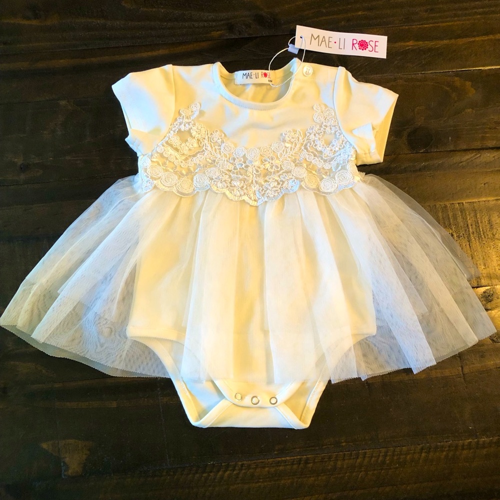 Mae Li Rose Onesie Dress NWT